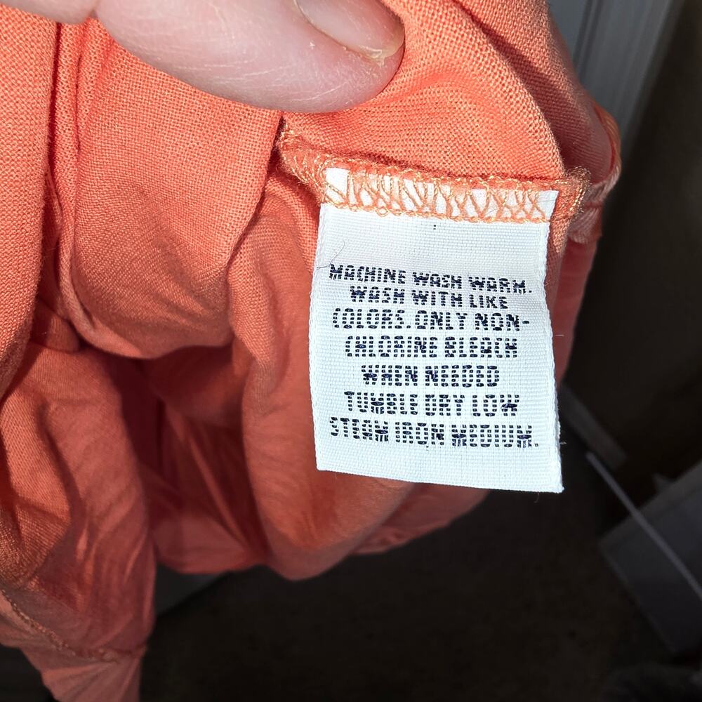 Polo Golf Ralph Lauren Mens Size Lg Short Sleeve Shirt Orange Pristine Crest - Picture 5 of 5